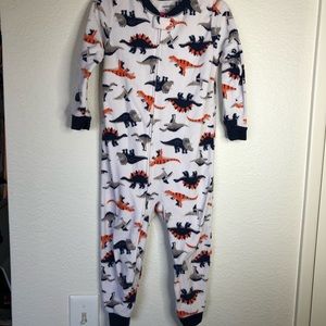 Carter’s 3T Dinosaur Fleece Zip Up Pajamas